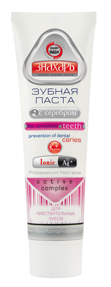 Зубная паста "Знахарь" "FOR SENSITIVE TEETH"